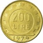 Italie, 200 lires 1979, Timbres & Monnaies, Enlèvement ou Envoi, Monnaie en vrac, Italie