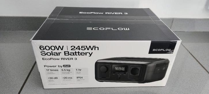 EcoFlow River 3 Power Station *NIEUW*, Caravans en Kamperen, Kampeeraccessoires, Nieuw, Ophalen of Verzenden