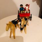 Vintage - Playmobil - Koets Paarden, Antiek en Kunst, Curiosa en Brocante, Ophalen of Verzenden