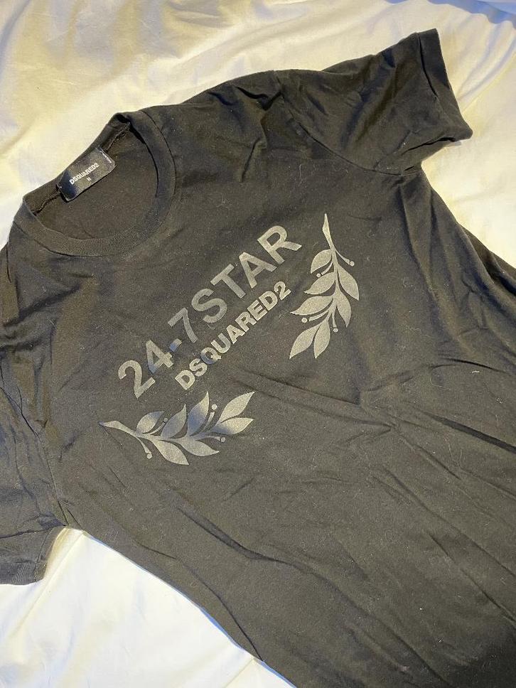 Dsquared2, Kleding | Heren, T-shirts, Zo goed als nieuw, Maat 48/50 (M), Zwart, Ophalen of Verzenden