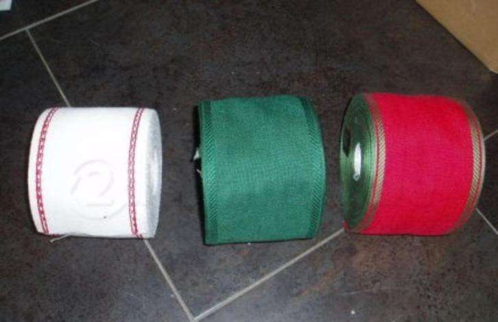 Borduren lint groen rood bordeaux blauw goud, Hobby en Vrije tijd, Borduren en Borduurmachines, Nieuw, Verzenden