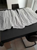 2 gordijnen 115 cm lang en 110 cm breed +46 gordijnhaakjes, 100 tot 150 cm, Ophalen of Verzenden, Zo goed als nieuw, Wit