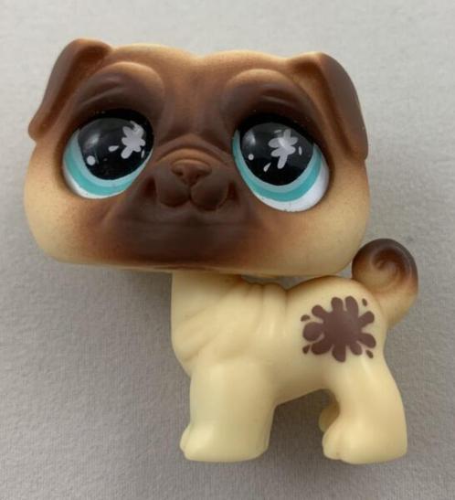 Littlest Pet Shop LPS 623 Carlin Chiot Chien Figurine Poupée, Collections, Jouets miniatures, Utilisé, Enlèvement ou Envoi