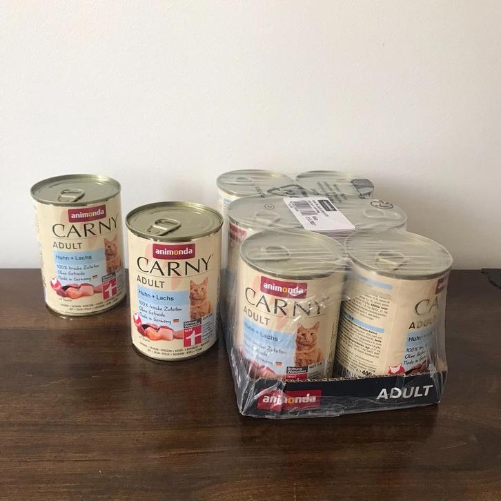 Animonda Carny Salmon 8 x 400 g dozen voor katten, Dieren en Toebehoren, Dierenvoeding, Kat, Ophalen