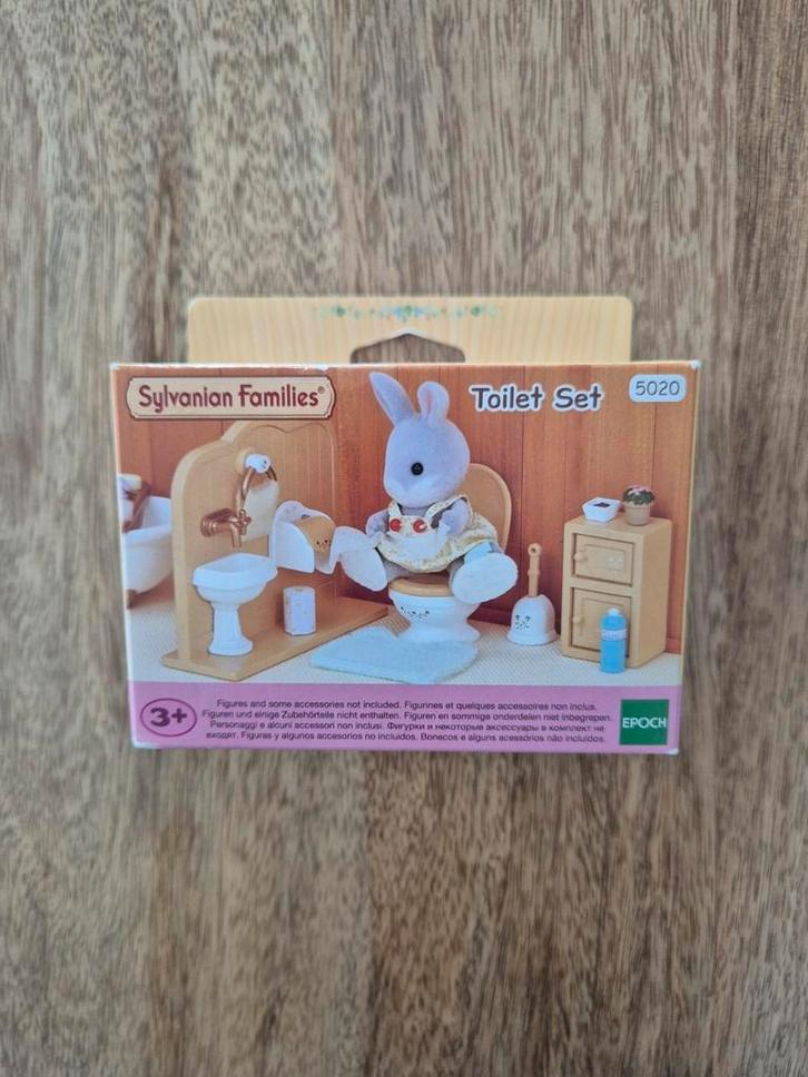 Epoch Sylvanian Families 5020 : Toilet Set, Kinderen en Baby's, Speelgoed | Actiefiguren, Nieuw, Ophalen of Verzenden