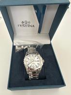 Horloge - Festina, Handtassen en Accessoires, Horloges | Heren, Staal, Staal, Polshorloge, Zo goed als nieuw
