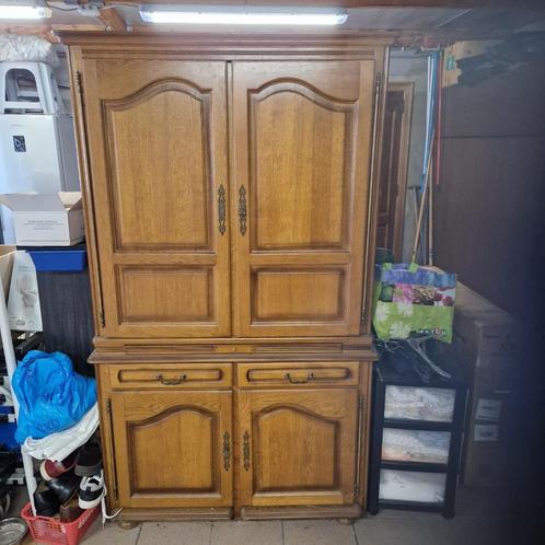 Computerkast van massief eikenhout, Huis en Inrichting, Kasten | Computermeubels, Gebruikt, Eikenhout, Ophalen