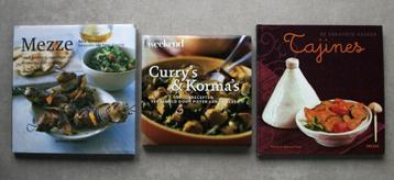 Mezze – Tajines - Curry’s & Korma’s: set van 3 = €10 beschikbaar voor biedingen