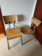 Stoelen hout vintage oud  3 stuks, Ophalen, Gebruikt, Hout