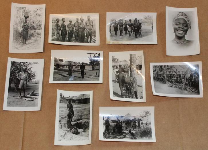 10 oude foto's uit CONGO van LAMMERETZ, Verzamelen, Foto's en Prenten, Gebruikt, Foto, Buitenland, Voor 1940, Ophalen of Verzenden