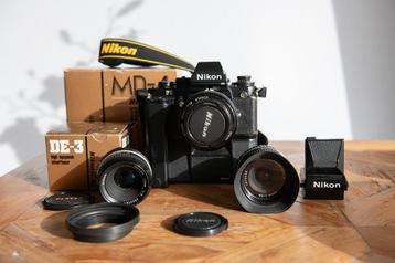 Nikon F3 HP + 3 lenzen en motordrive