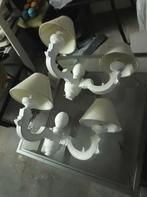 Dubbele wandlampen Maison DU monde met kapjes ,2stuks, Huis en Inrichting, Lampen | Wandlampen, Ophalen, Zo goed als nieuw, Hout