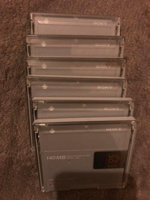 Sony MMD-140 minidiscs zelden(x6), Audio, Tv en Foto, Walkmans, Discmans en Minidiscspelers, Ophalen of Verzenden
