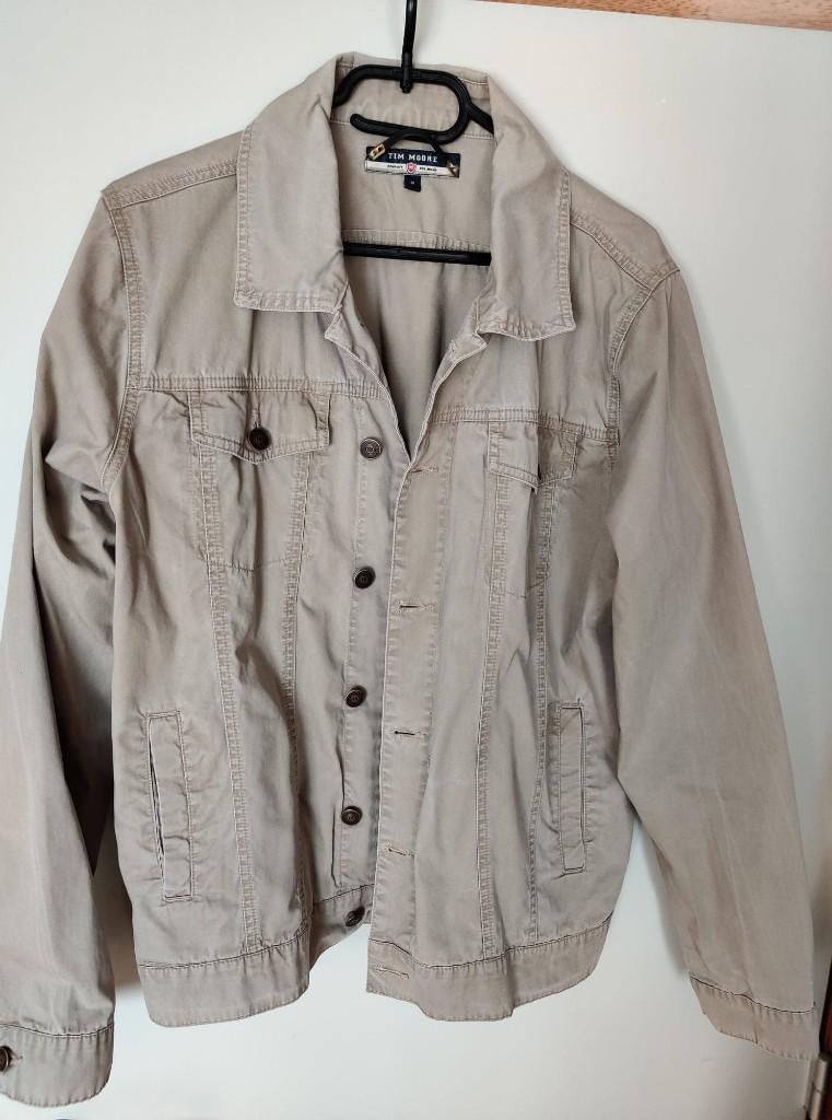 Jeansvest, Kleding | Heren, Jassen | Zomer, Zo goed als nieuw, Maat 48/50 (M), Beige, Ophalen