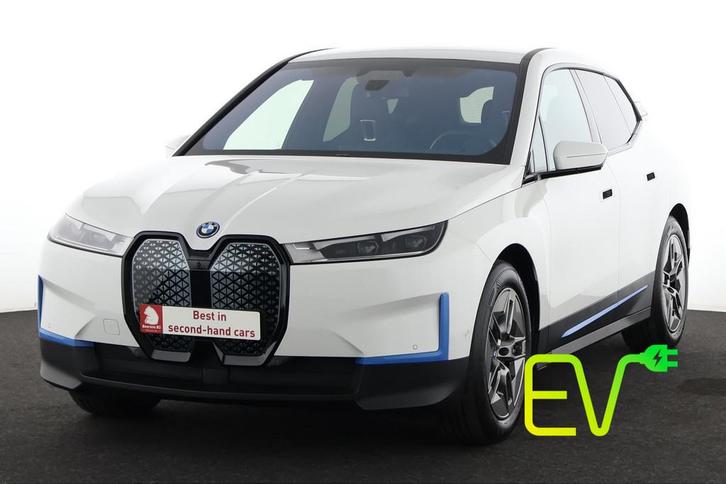 BMW iX XDRIVE 40 XDRIVE 40 76.6 KWH + A/T + GPS + LEDER + CA, Auto's, BMW, Bedrijf, Te koop, iX, 4x4, Achteruitrijcamera, Airconditioning