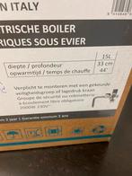 Elektrische boiler 15 liter en aansluiting nieuw, Doe-het-zelf en Bouw, Ophalen of Verzenden, Nieuw