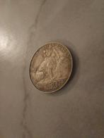 Leopold II van België, Zilver 50 cent Leopold II 1901, Zilver, Zilver, Losse munt, Verzenden