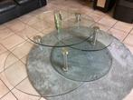 TABLE DE SALON RONDE 3 PLATEAUX PIVOTANTS, Comme neuf, Rond, DESIGN, 50 à 100 cm
