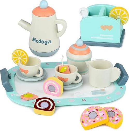 Theeservies van hout SNELLE GRATIS LEVERING, Kinderen en Baby's, Speelgoed | Educatief en Creatief, Nieuw, Ontdekken, Verzenden