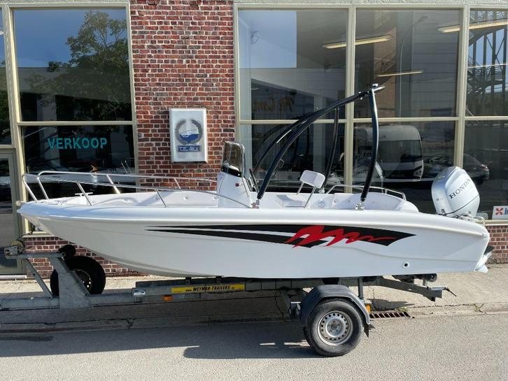 Easy Boat 550 met Honda 80 pk op Riba trailer, Watersport en Boten, Speedboten, Ophalen