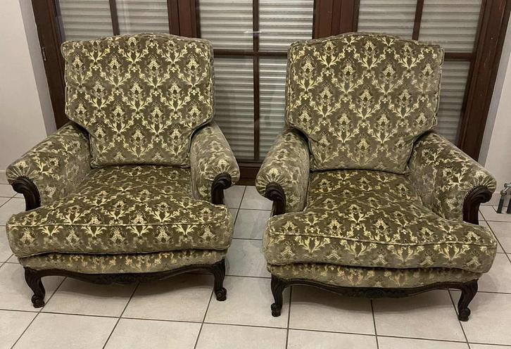 Volledige mohair-lounge, Antiek en Kunst, Antiek | Meubels | Stoelen en Sofa's, Ophalen