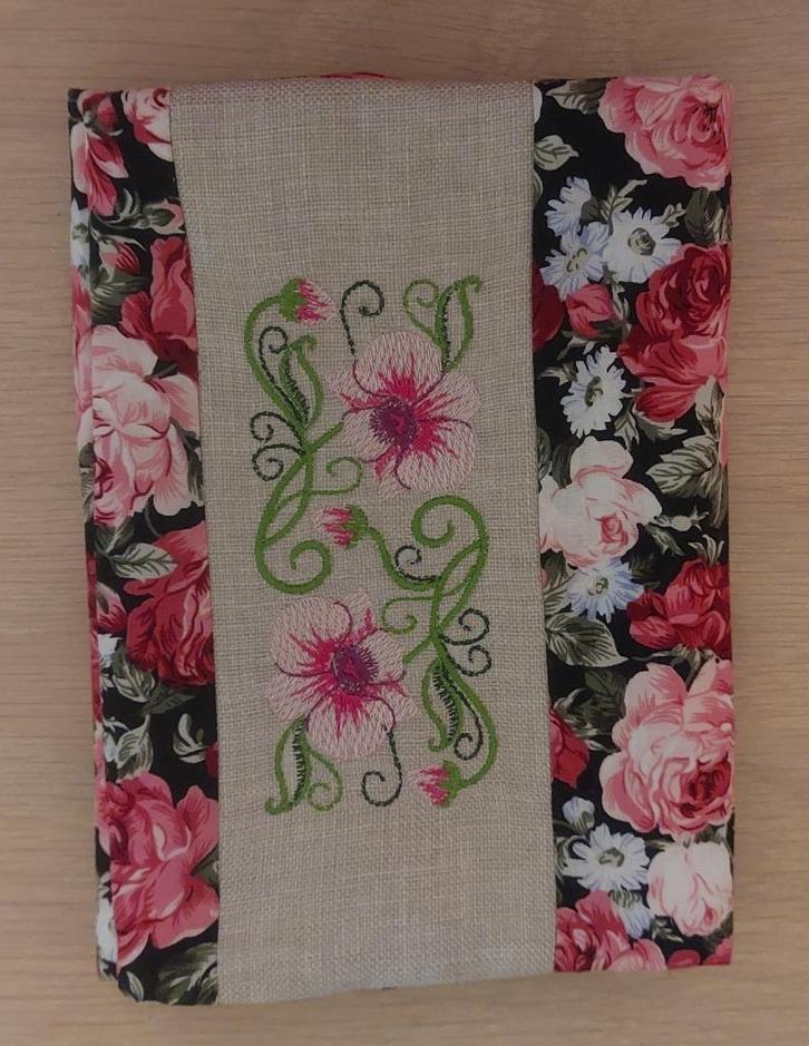 Stoffen hoes met bloemenprint voor boek of dagboek, Boeken, Overige Boeken, Nieuw, Ophalen of Verzenden