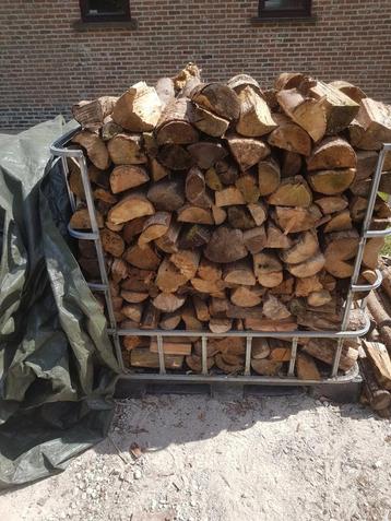 1,2m³ gestapeld en gekliefd brandhout gemengde soorten, Tuin en Terras, Brandhout, Ophalen