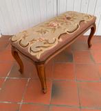 Vintage bank/voetsteun, Huis en Inrichting, Ophalen, Gebruikt, Hout