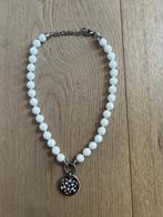 Halsketting / armband met bedel, Overige materialen, Met edelsteen, Wit, Nieuw