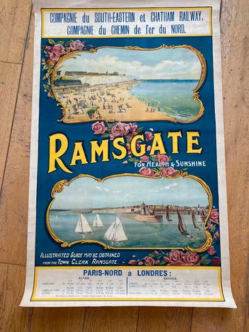 Originele affiche ramsgate chemin de fer du nord beschikbaar voor biedingen