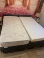 boxspring, Huis en Inrichting, Ophalen, Gebruikt, Bruin, Tweepersoons