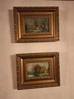 2 oude schilderijen op hout geschilderd, Enlèvement