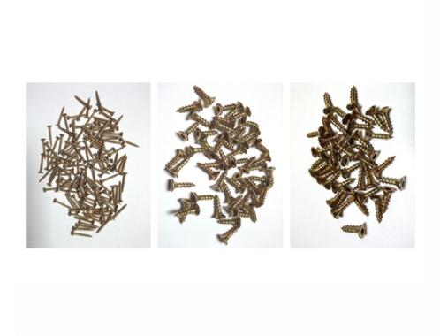 Lot de 220 vis torx en acier bichromaté - 3 types différents, Hobby en Vrije tijd, Knutselen, Zo goed als nieuw, Ophalen of Verzenden