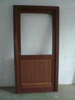 Portes en bois exotique, Bricolage & Construction, Châssis de fenêtre, Comme neuf, Enlèvement, Vitre comprise