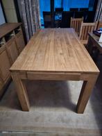 Teak tafel die je kan vergroten, Ophalen