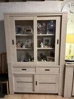 Vitrinekast, dressoir, eettafel, 2 fauteuil’s (elektrisch), Enlèvement, Comme neuf