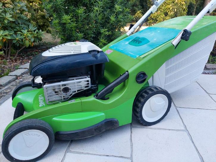 Stihl Viking MB650.VQ maaier. Automaat start. Onderhoud OK., Tuin en Terras, Grasmaaiers, Gebruikt, Benzine-grasmaaier, 40 t/m 49 cm