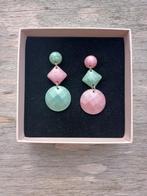 Handgemaakte oorringen, Enlèvement ou Envoi, Rose, Autres matériaux, Neuf