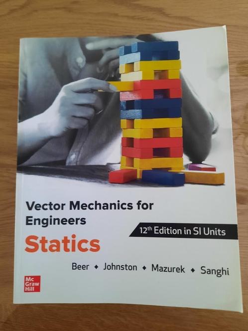 Mécanique vectorielle pour ingénieurs - Statique, Livres, Livres d'étude & Cours, Enlèvement
