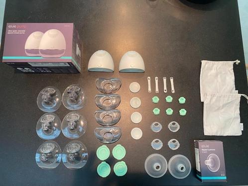 Elvie dubbele kolf draadloos incl 2 extra, nieuwe motoren, Kinderen en Baby's, Babyvoeding en Toebehoren, Zo goed als nieuw, Borstkolf