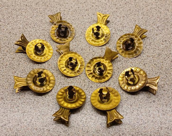 Vintage messing kaarsknijpers – authentieke kerstsfeer, Diversen, Kerst, Ophalen