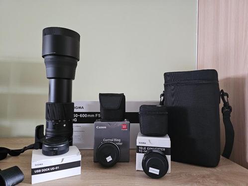 Pack objectif Sigma 150-600 mm monture Canon EF, TV, Hi-fi & Vidéo, Photo | Lentilles & Objectifs, Comme neuf, Enlèvement