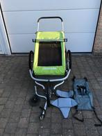 Croozer kid for 2 fietskar en hangmatje en verkleiner, Fietsen en Brommers, Ophalen, Opvouwbaar, Croozer, Zo goed als nieuw