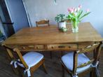table à manger + 5 chaises  - RETRAIT À STEMBERT (VERVIERS), Rectangulaire, 50 à 100 cm, Enlèvement, 150 à 200 cm