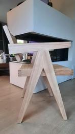 PROMO -35% - luxe versie van Jeanneret stoel - bleek hout, Riet of Rotan, Modern, wabi sabi, retro, Bruin, Nieuw