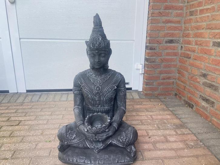 Boeddha 80cm hoog, Tuin en Terras, Tuinbeelden, Nieuw, Boeddhabeeld, Beton, Ophalen