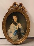 Antiek kader met prent, Ophalen