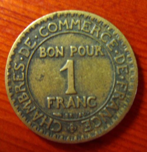 Pièce "Bon pour 1 franc" de la Chambre de Commerce de FRANCE, Timbres & Monnaies, Monnaies | Europe | Monnaies non-euro, Monnaie en vrac
