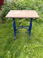 table avec pieds en fer forgé, 55 à 75 cm, Rectangulaire, 60 cm ou plus, Bois