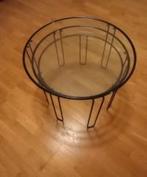 Salontafeltjes, Huis en Inrichting, Tafels | Salontafels, Ophalen, Zo goed als nieuw, Glas